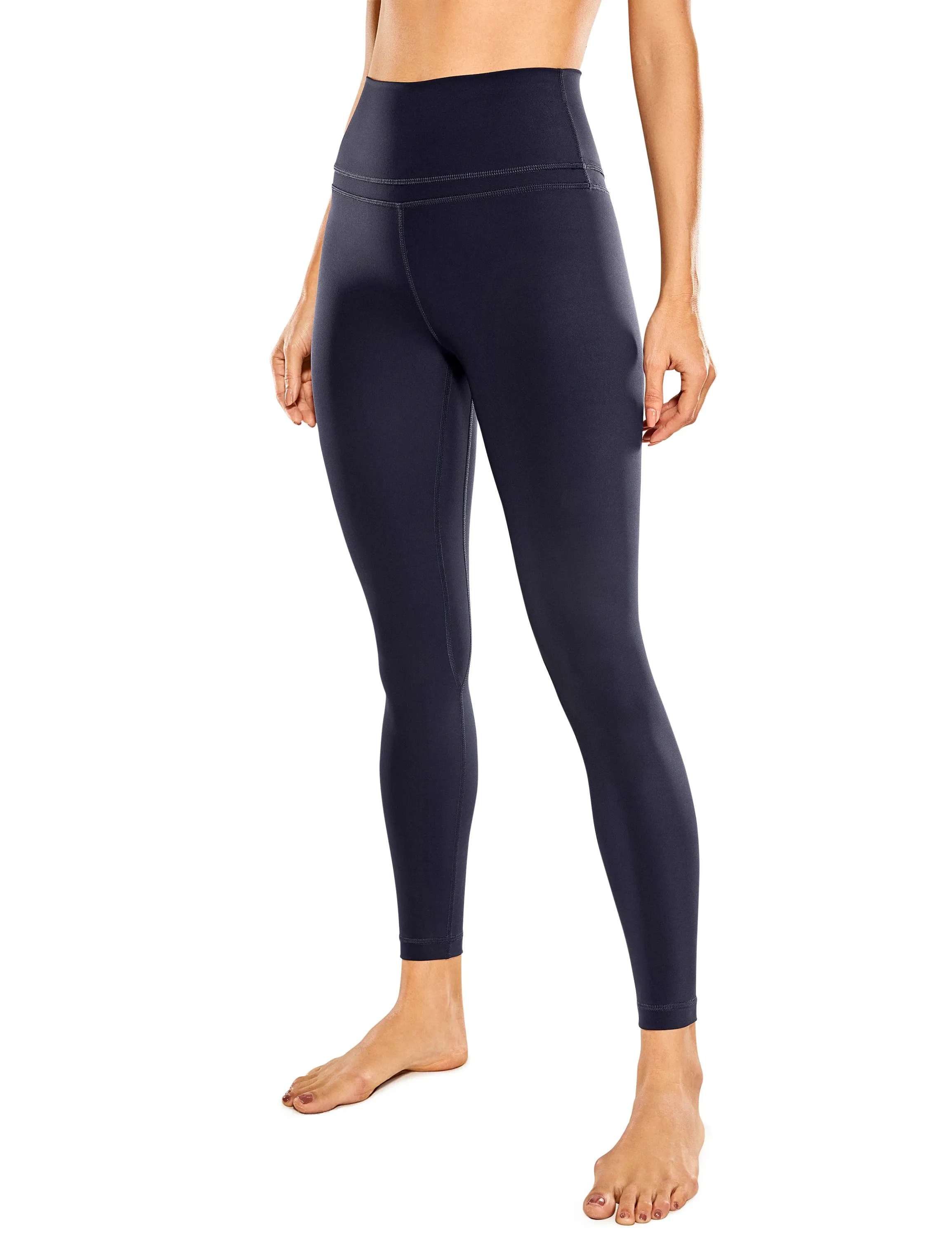 Women's Butt Lift Running Tights - Ribbed High Waisted Yoga Leggings