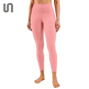 Women's Butt Lift Running Tights - Ribbed High Waisted Yoga Leggings