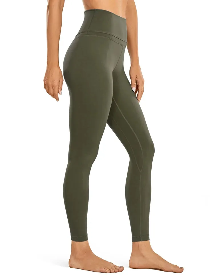Women's Butt Lift Running Tights - Ribbed High Waisted Yoga Leggings