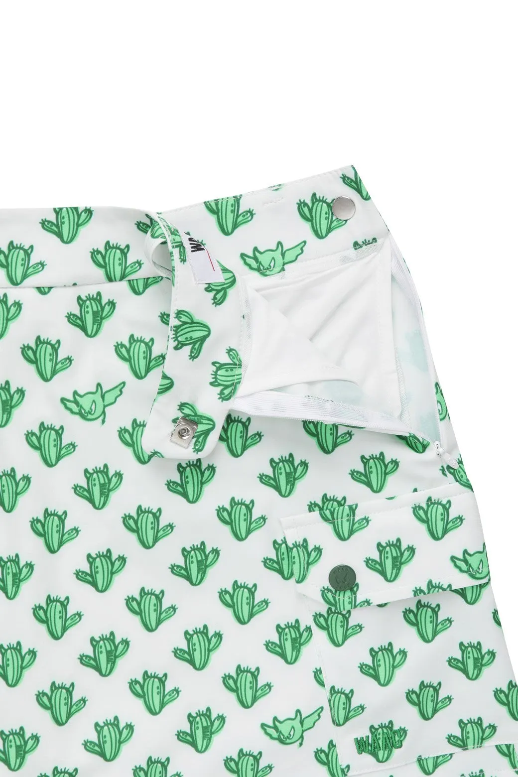 Women's Cacti Cargo Skort White