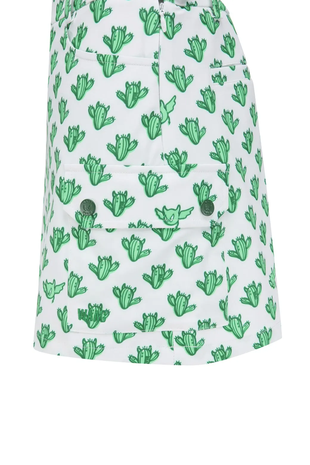 Women's Cacti Cargo Skort White