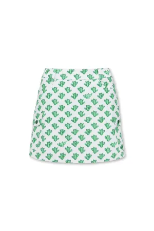 Women's Cacti Cargo Skort White