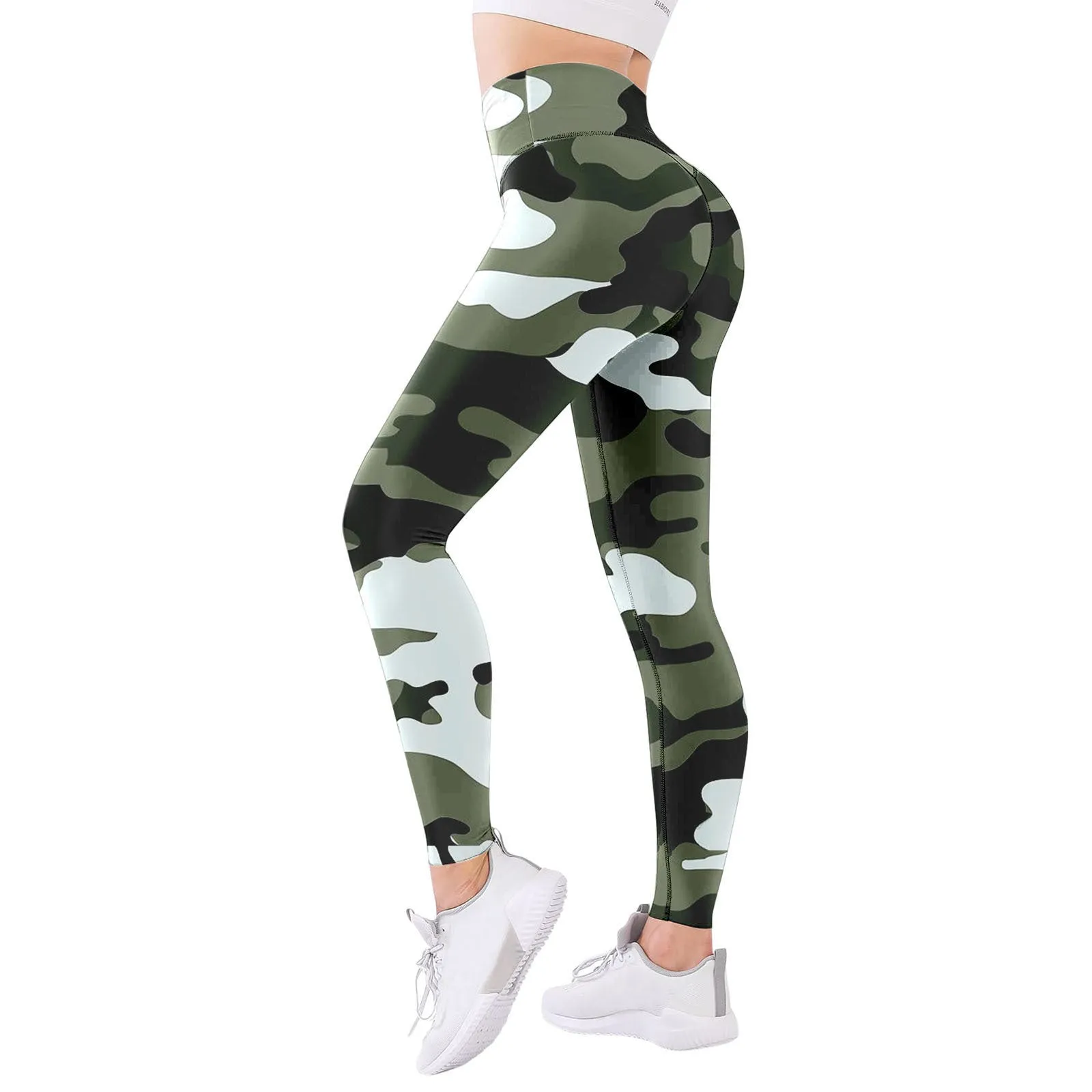 Women's Fitness Sports Yoga Pants Stretch Digital Printing Leggings