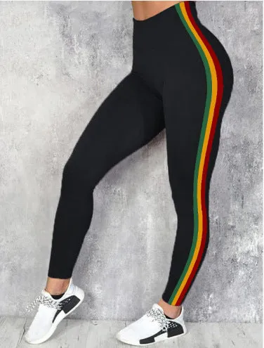 Women's Fitness Sports Yoga Pants Stretch Digital Printing Leggings