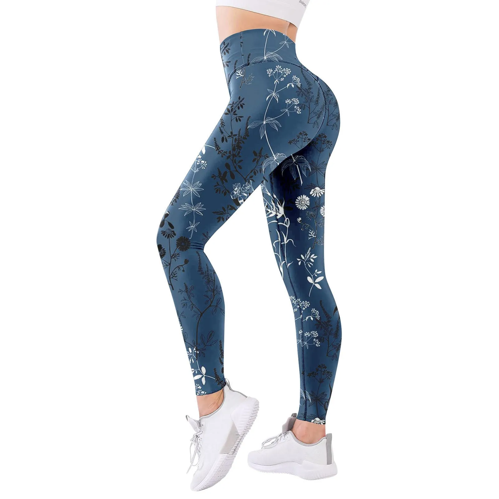 Women's Fitness Sports Yoga Pants Stretch Digital Printing Leggings
