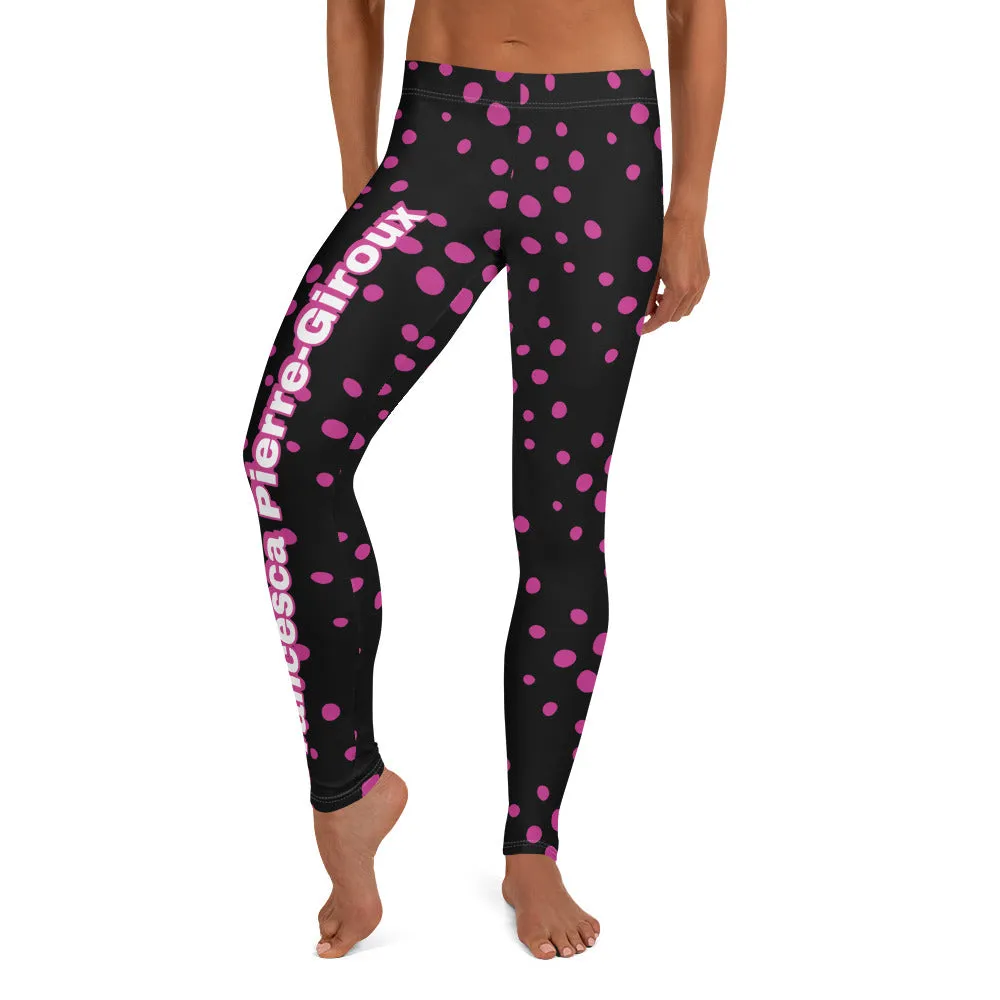 Women's Francesa Pierre-Giroux pooka dots yoga Leggings for exercise and fitness