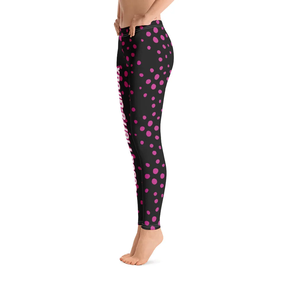 Women's Francesa Pierre-Giroux pooka dots yoga Leggings for exercise and fitness