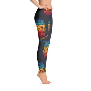 Women's Francesca Pierre-Giroux Cool Lion Yoga pants leggings for exercise and cross fit
