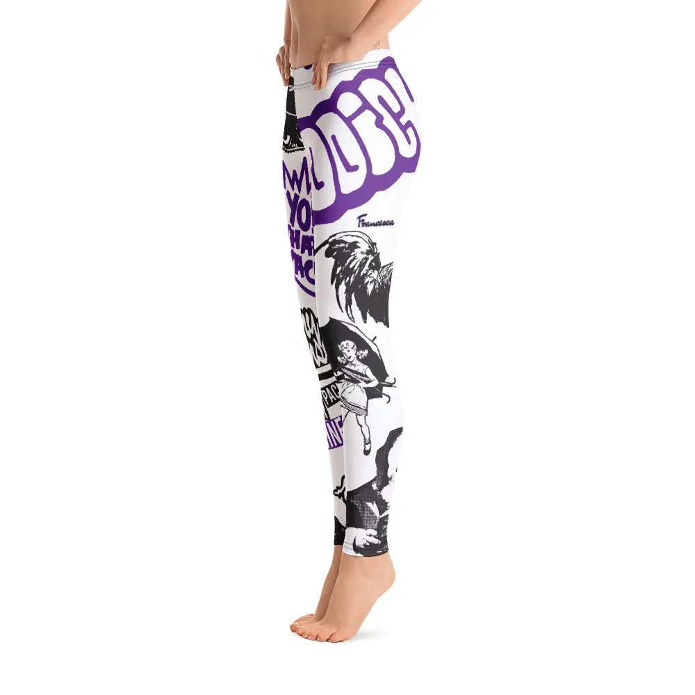 Women's Francesca Pierre-Giroux Scatter Brain compression yoga pants leggings for exercise and fitness