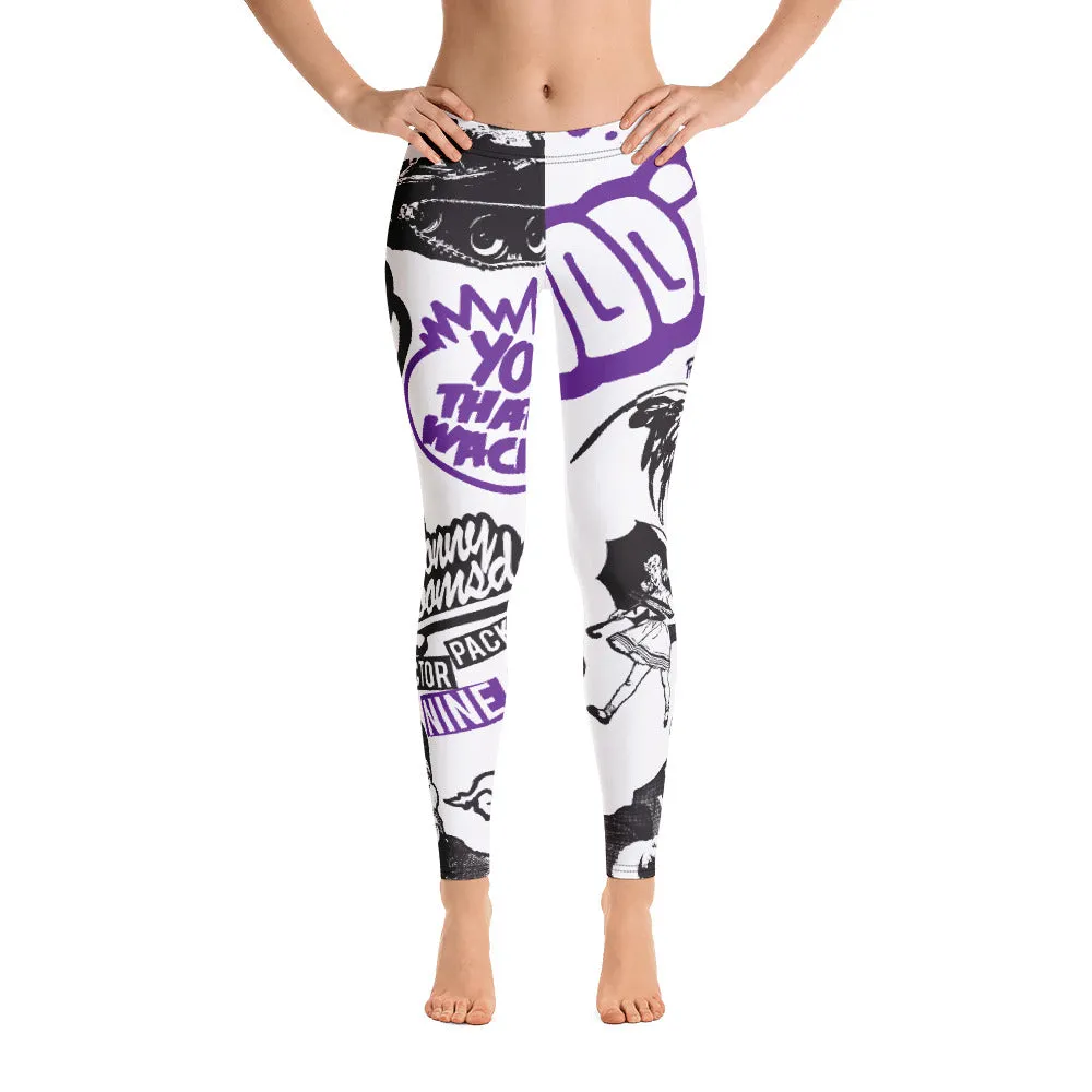 Women's Francesca Pierre-Giroux Scatter Brain compression yoga pants leggings for exercise and fitness