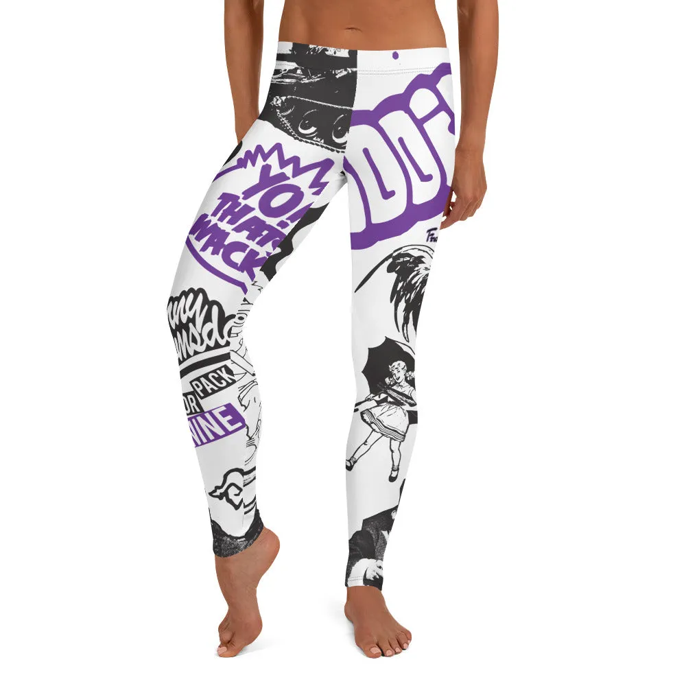 Women's Francesca Pierre-Giroux Scatter Brain compression yoga pants leggings for exercise and fitness