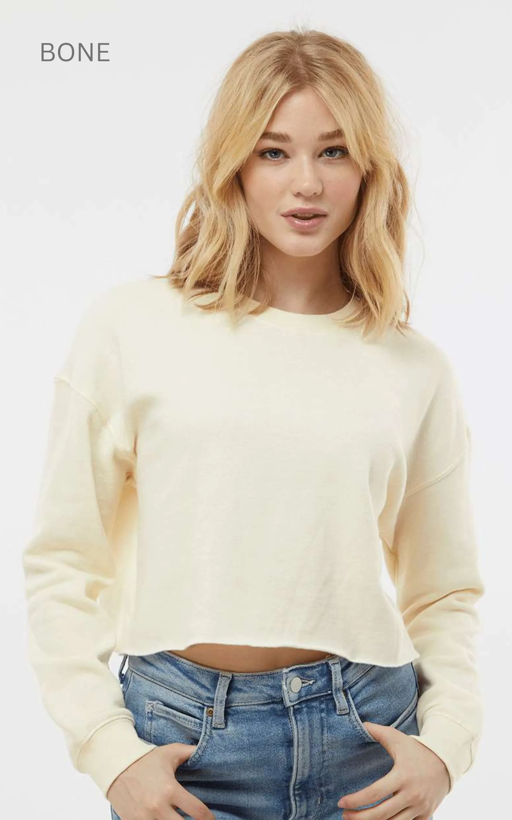 Women’s Lightweight Crop Crew Sweatshirt** - Final Sale