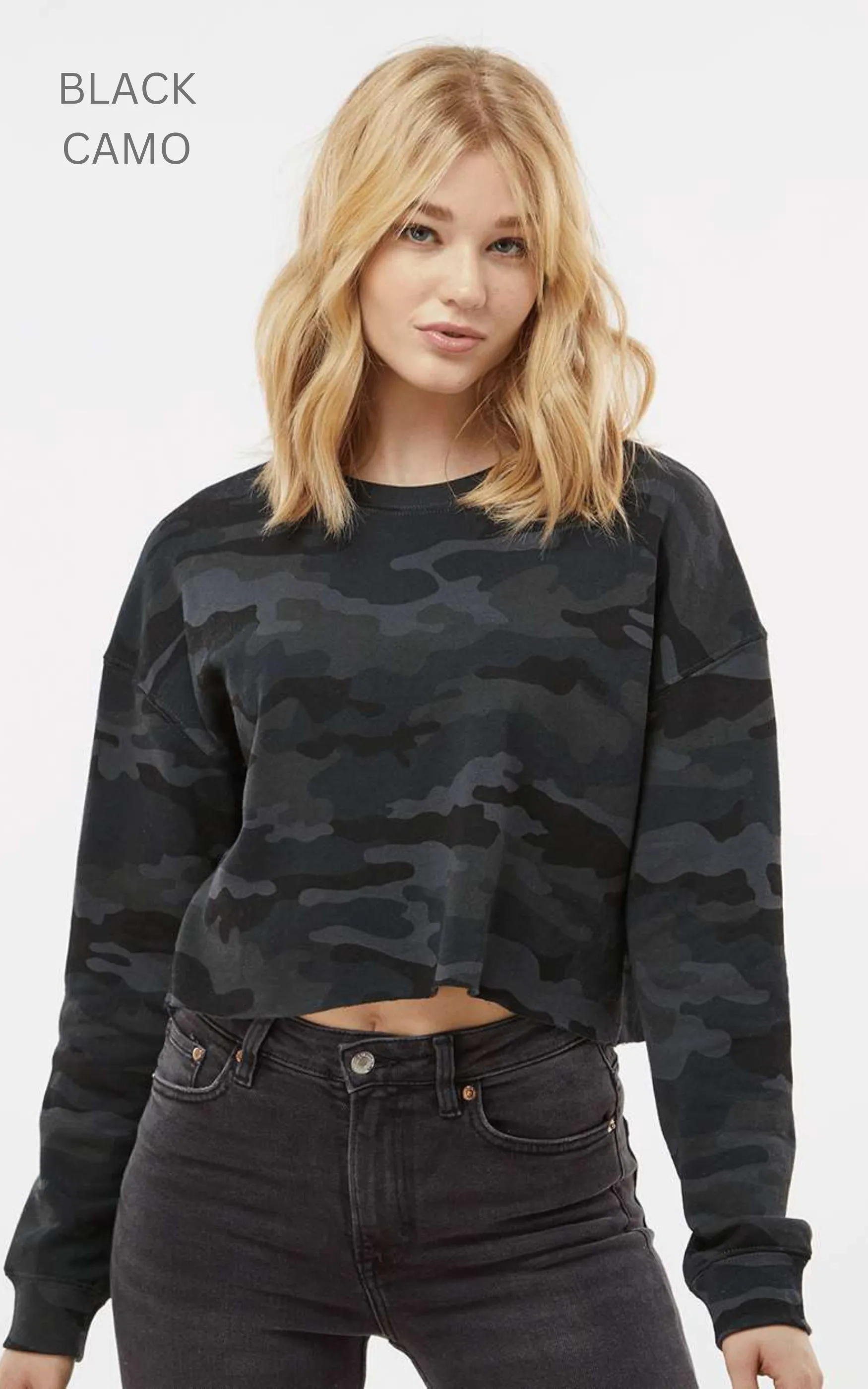 Women’s Lightweight Crop Crew Sweatshirt** - Final Sale