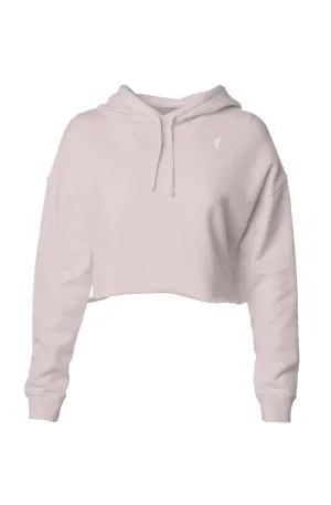 Womens Lightweight Crop Hoodie- blush