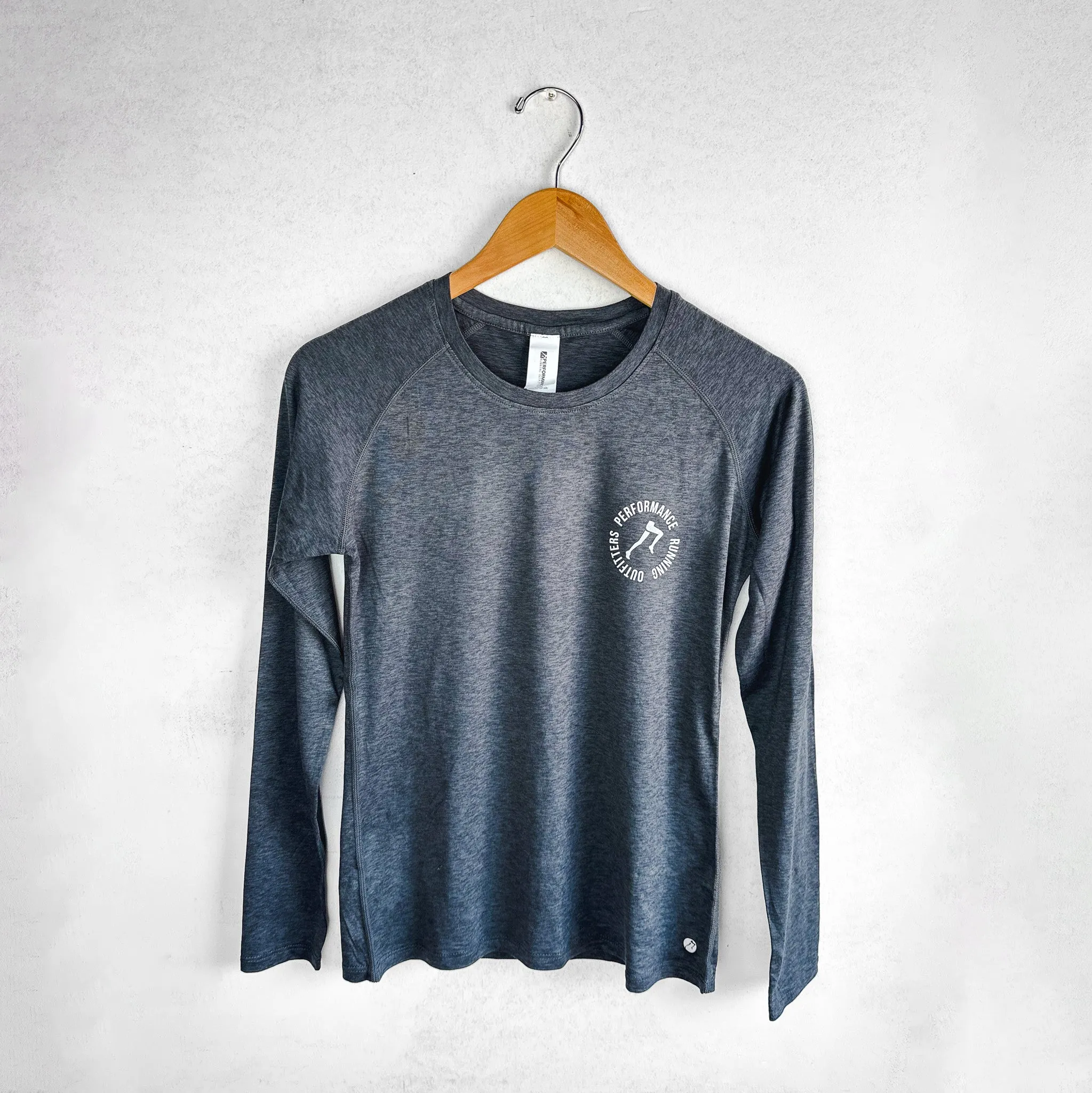 WOMEN'S PRO LOGO LONG SLEEVE 2.0 - HEATHER BLACK