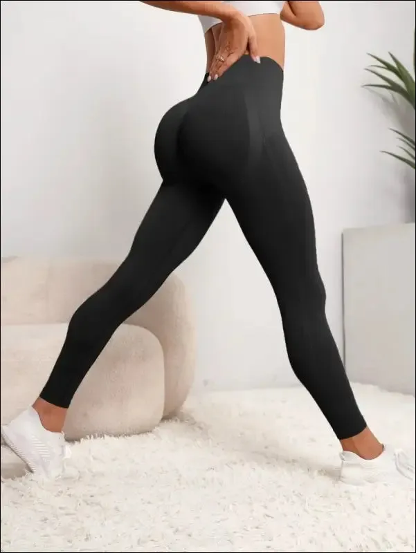 Women's seamless yoga pants | high waist fitness leggings | contouring design & moisture-wicking