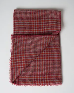 wool scarf - burgundy
