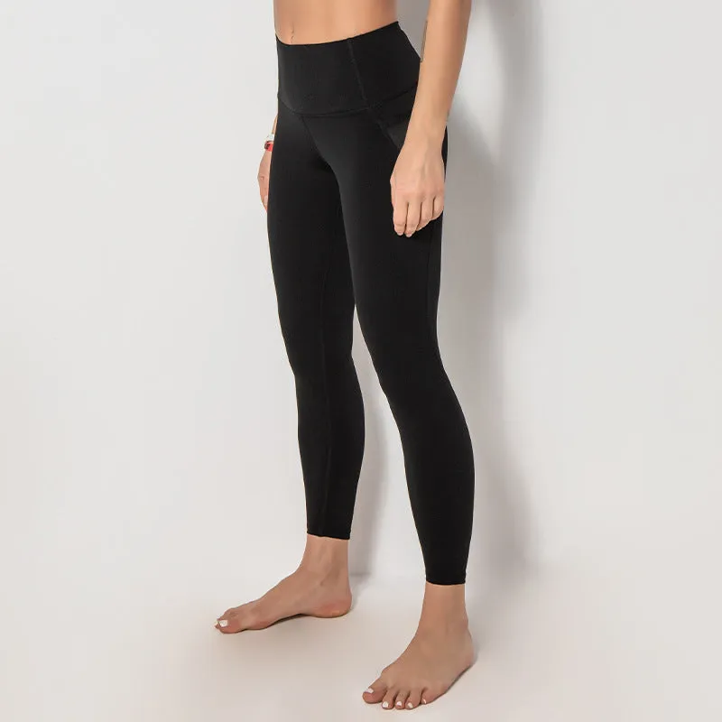 Workout Clothing 2021 leggings Black for women Push Up Fitness Mesh Butt Lift Women Yoga Pants Leggings with Pockets
