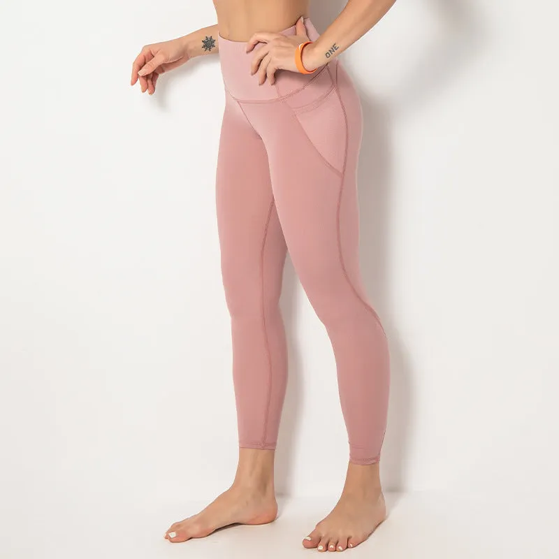 Workout Clothing 2021 leggings Black for women Push Up Fitness Mesh Butt Lift Women Yoga Pants Leggings with Pockets