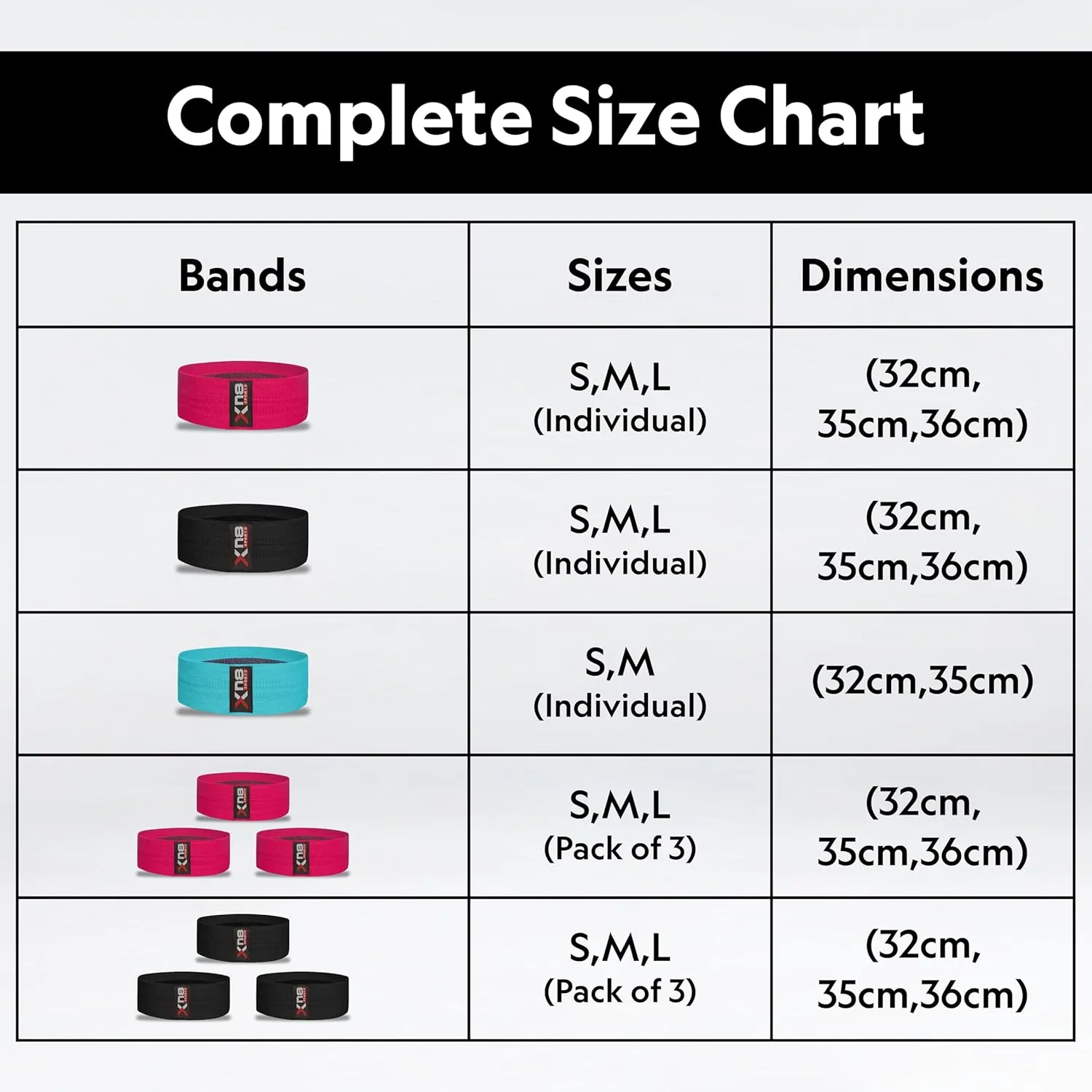 XN8 Fabric Resistance Bands