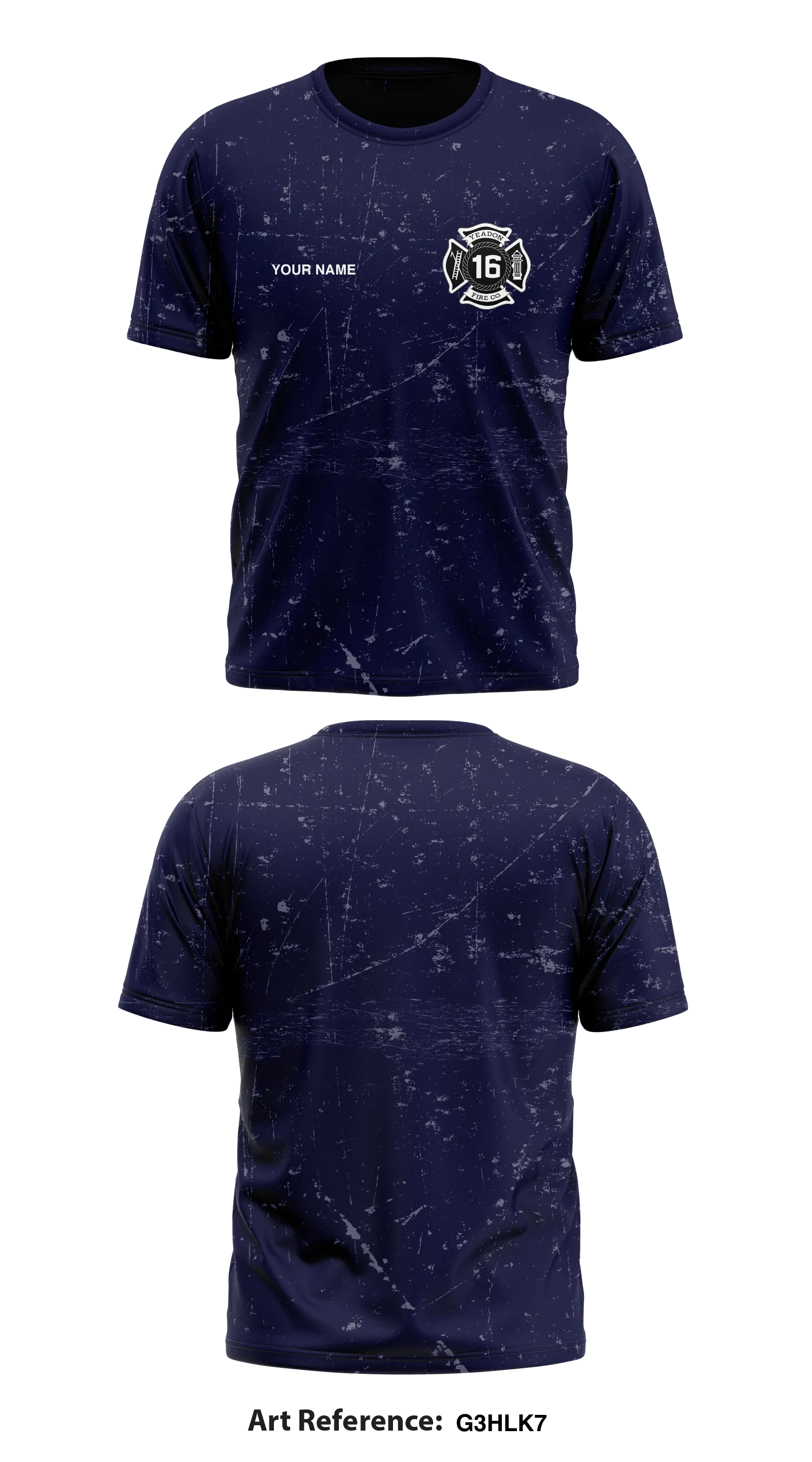 Yead16on Fire Company Store 1 Core Men's SS Performance Tee - g3HLk7