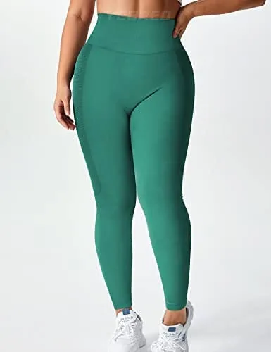 YEOREO Womens Amplify Leggings High Waisted Seamless Scrunch Legging Active Running Yoga Pant
