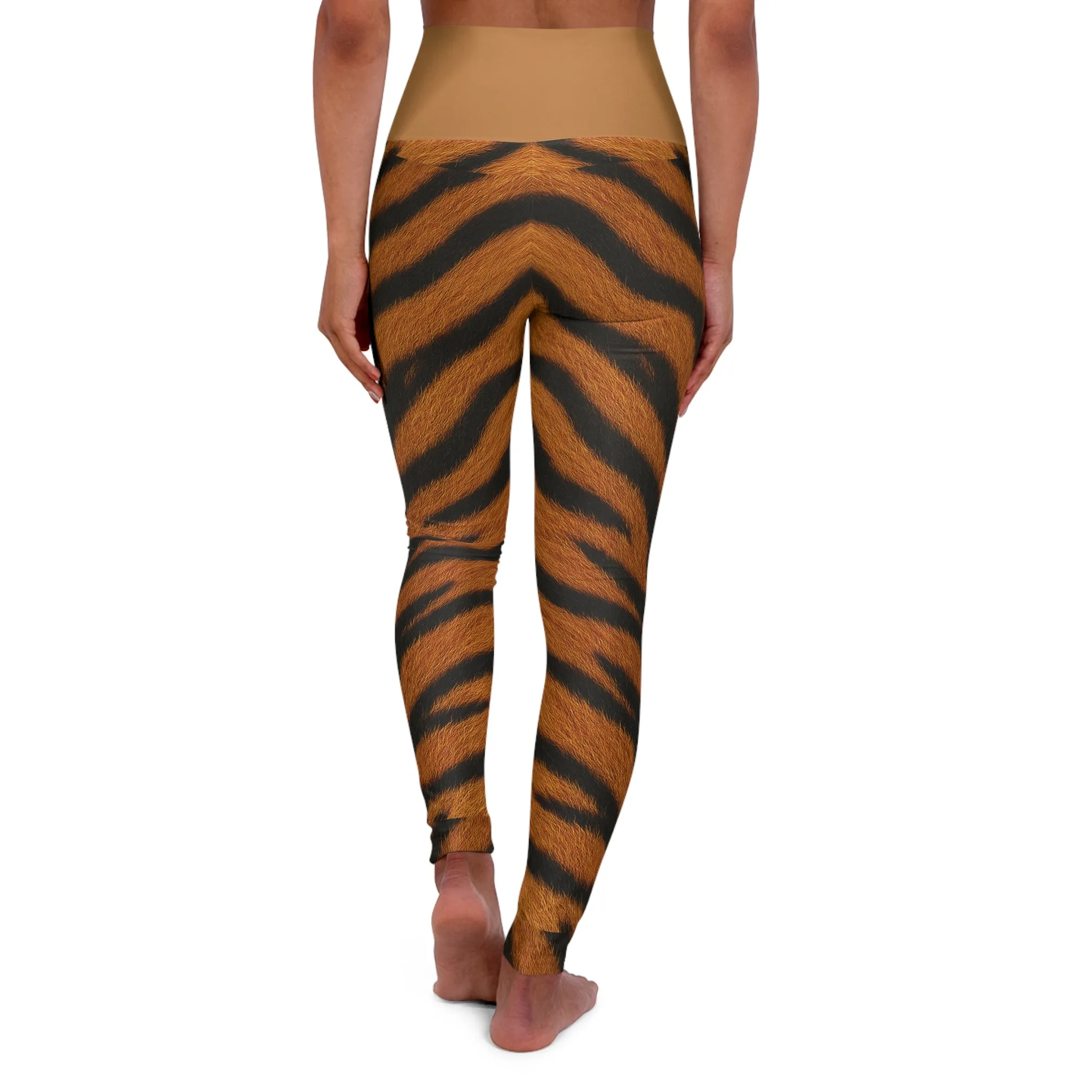 Yoga Leggings - Animal Print High Waisted Leggings for Workouts and Outings