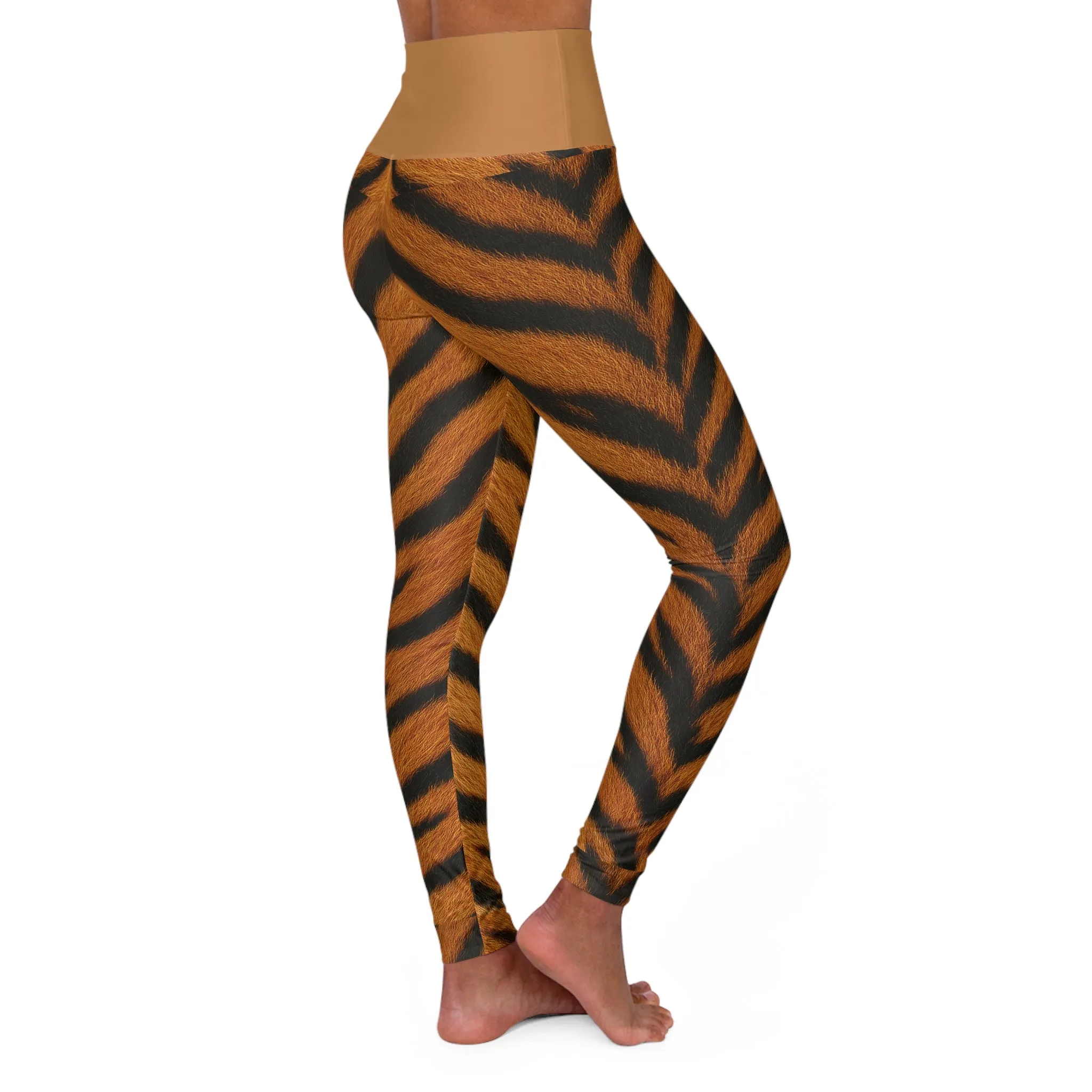 Yoga Leggings - Animal Print High Waisted Leggings for Workouts and Outings