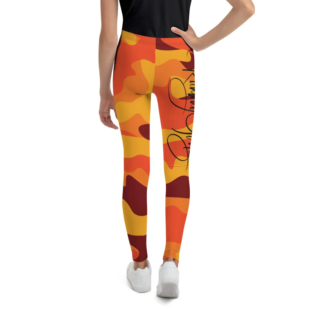 Youth Fall Camouflage Leggings