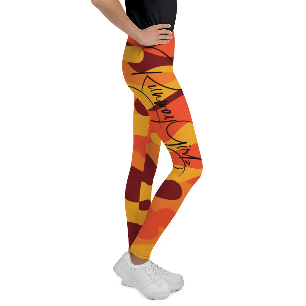 Youth Fall Camouflage Leggings